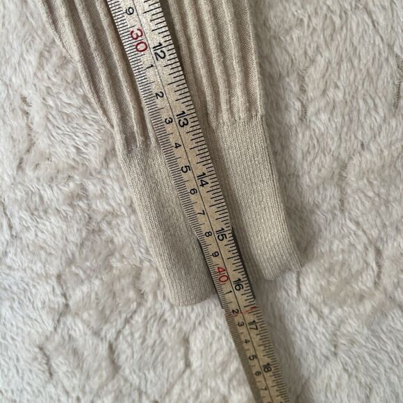 House of Harlow 1960 X Revolve Sweater Women's XS Ribbed Knit Pullover Beige - Picture 7 of 9